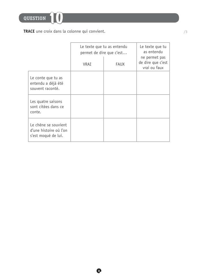 Exercice du questionnaire CEB 2023, page 120