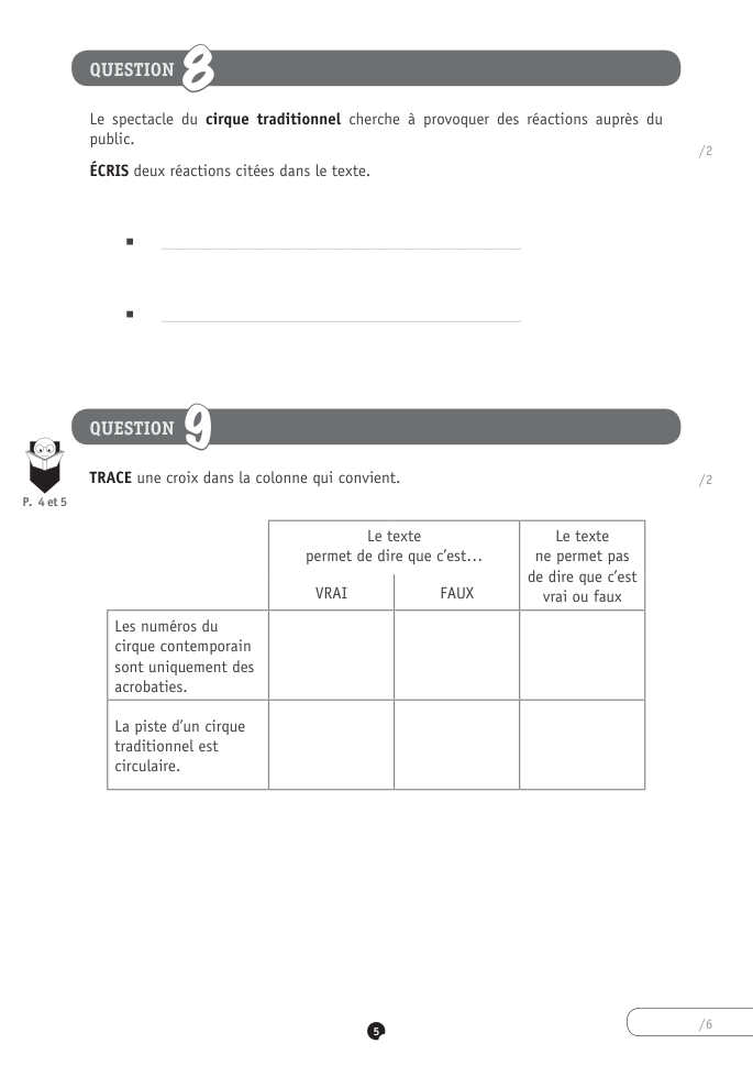 Exercice du questionnaire CEB 2023, page 133