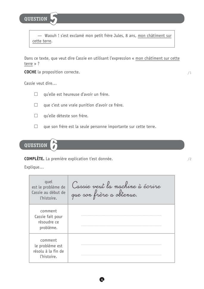Exercice du questionnaire CEB 2023, page 144