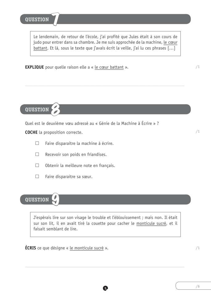 Exercice du questionnaire CEB 2023, page 145