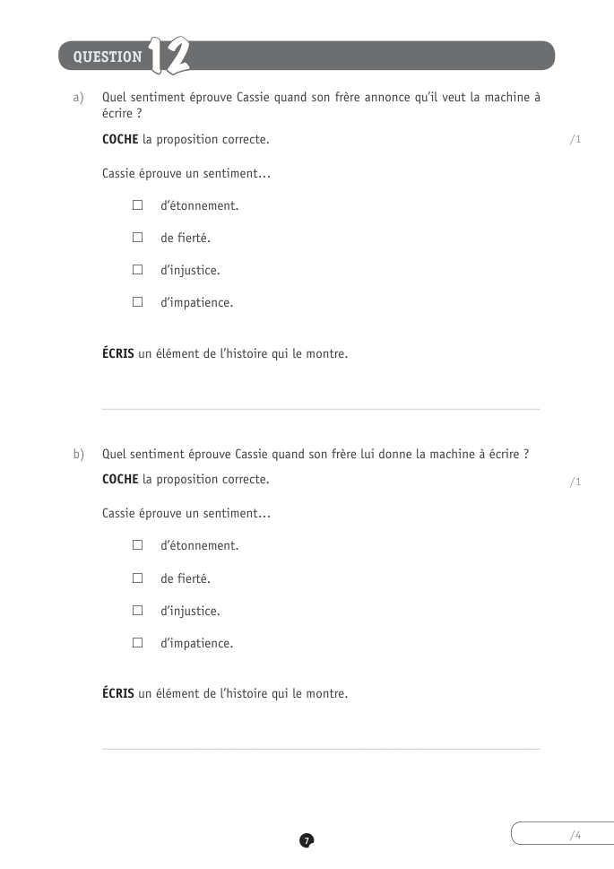 Exercice du questionnaire CEB 2023, page 147