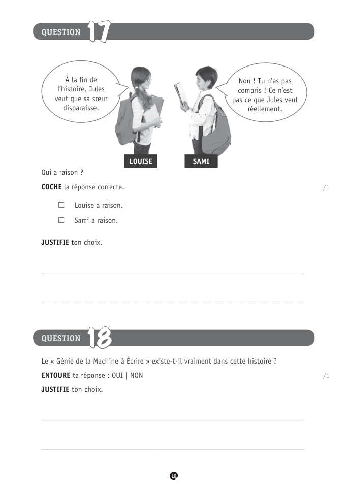 Exercice du questionnaire CEB 2023, page 150