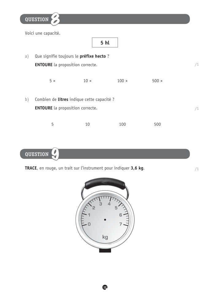 Exercice du questionnaire CEB 2023, page 60