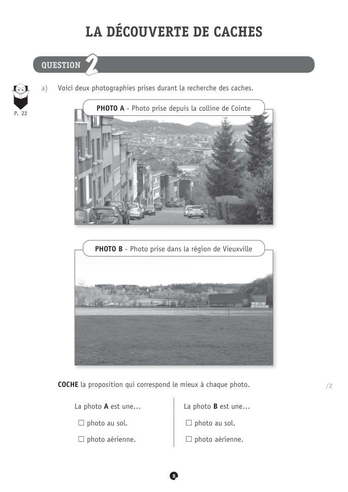 Exercice du questionnaire CEB 2023, page 8