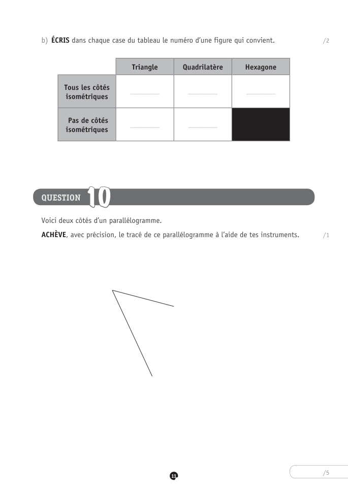 Exercice du questionnaire CEB 2024, page 103