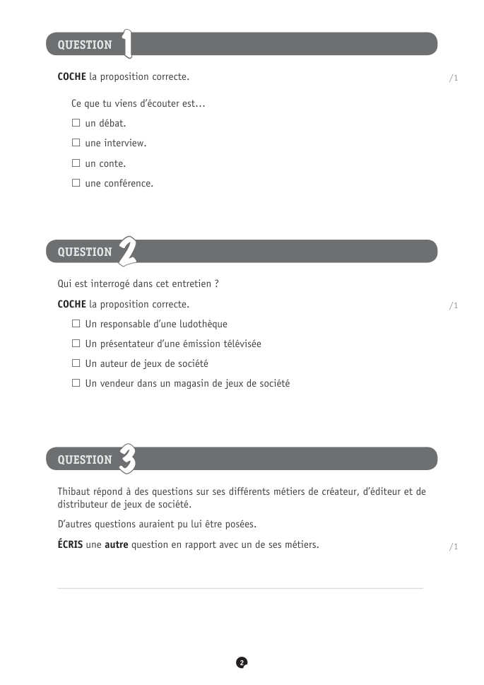 Exercice du questionnaire CEB 2024, page 114