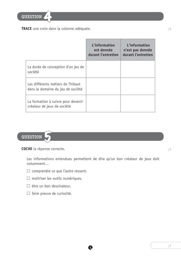 Exercice du questionnaire CEB 2024, page 115