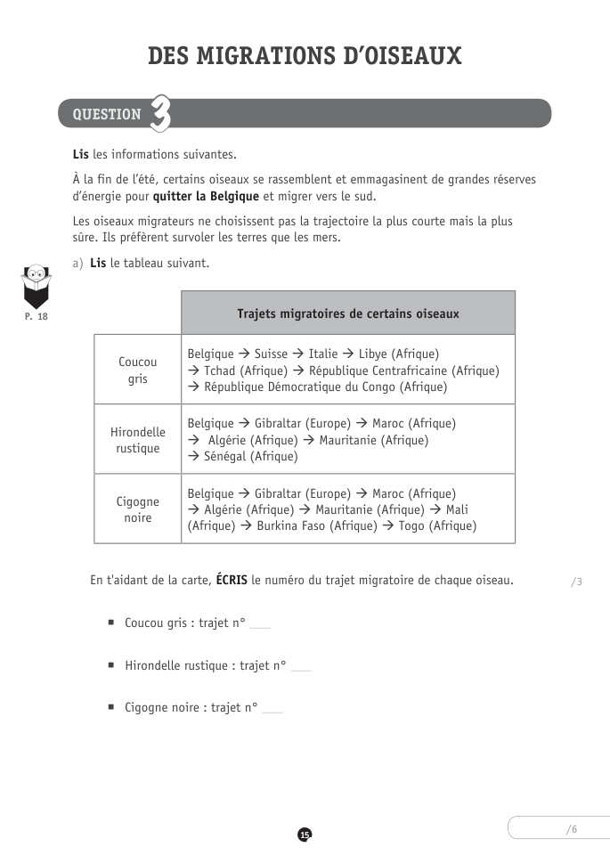 Exercice du questionnaire CEB 2024, page 15