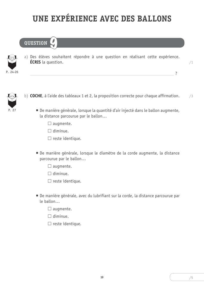 Exercice du questionnaire CEB 2025, page 151
