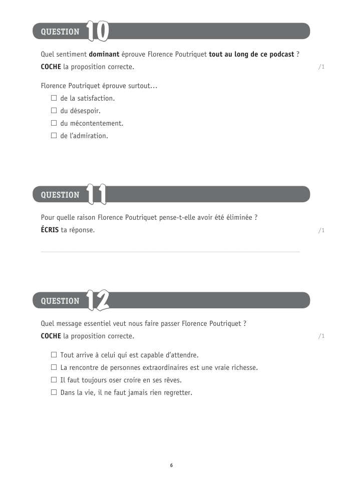 Exercice du questionnaire CEB 2025, page 6
