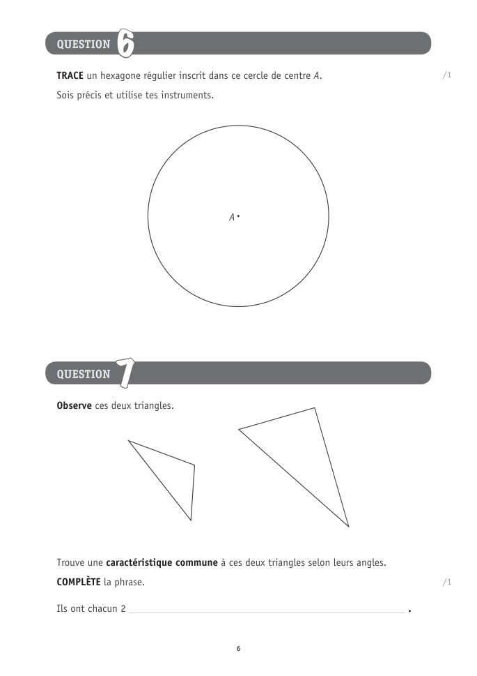 Exercice du questionnaire CEB 2026 Socles, page 22