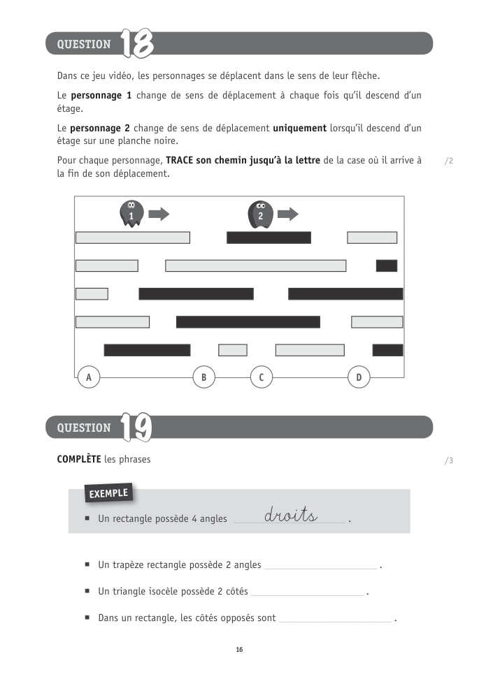 Exercice du questionnaire CEB 2026 Socles, page 32