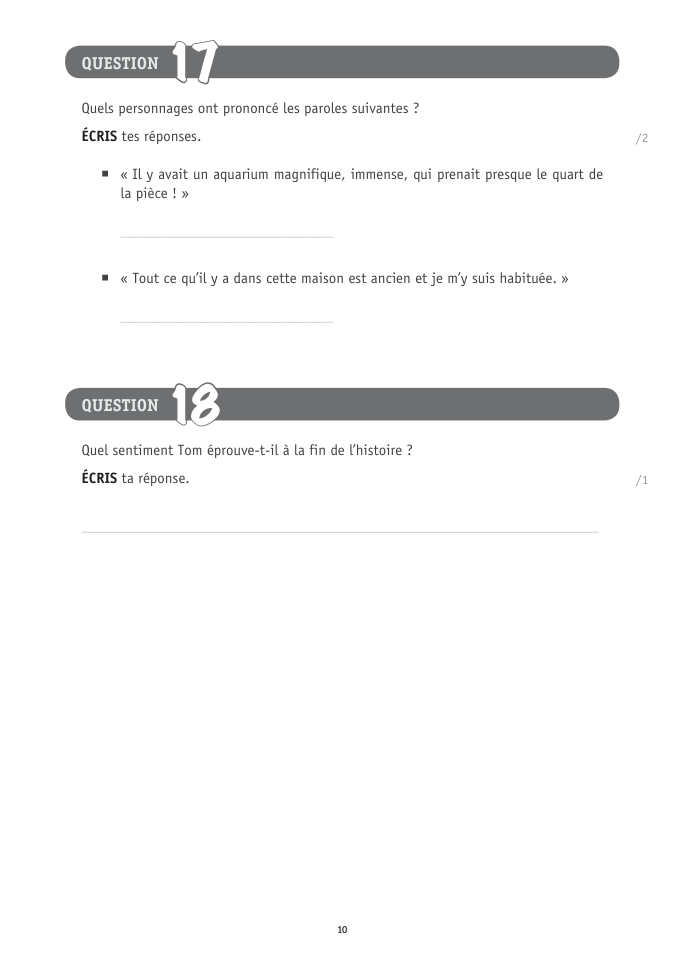 Exercice du questionnaire CEB 2026 Tronc commun, page 10