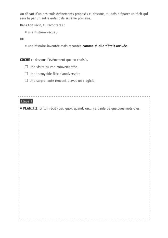 Exercice du questionnaire CEB 2026 Tronc commun, page 14