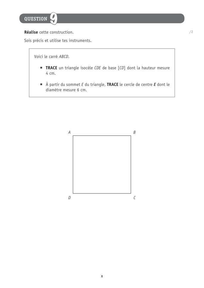 Exercice du questionnaire CEB 2026 Tronc commun, page 24