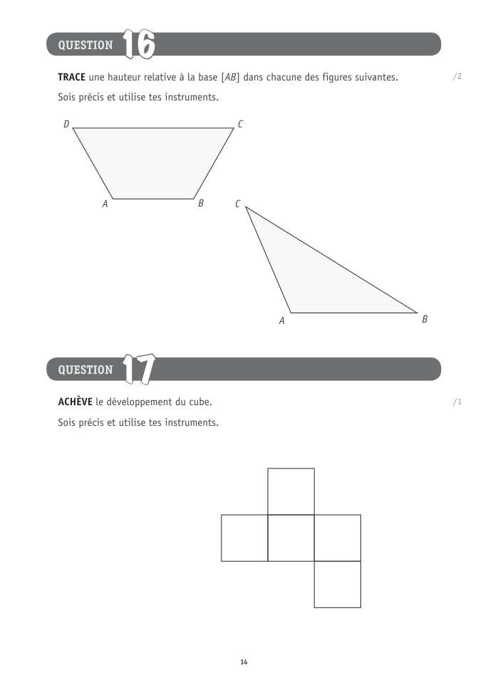 Exercice du questionnaire CEB 2026 Tronc commun, page 30