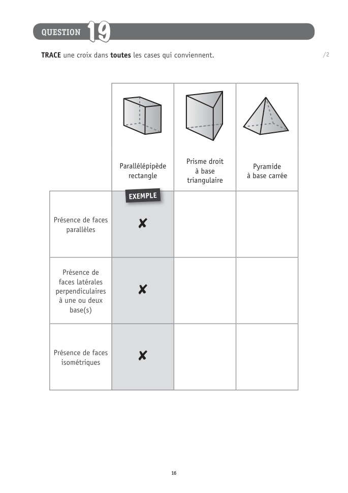 Exercice du questionnaire CEB 2026 Tronc commun, page 32