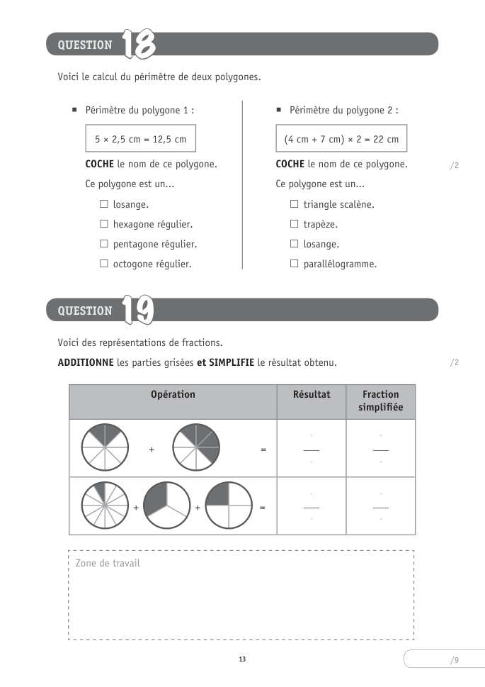Exercice du questionnaire CEB 2026 Tronc commun, page 49