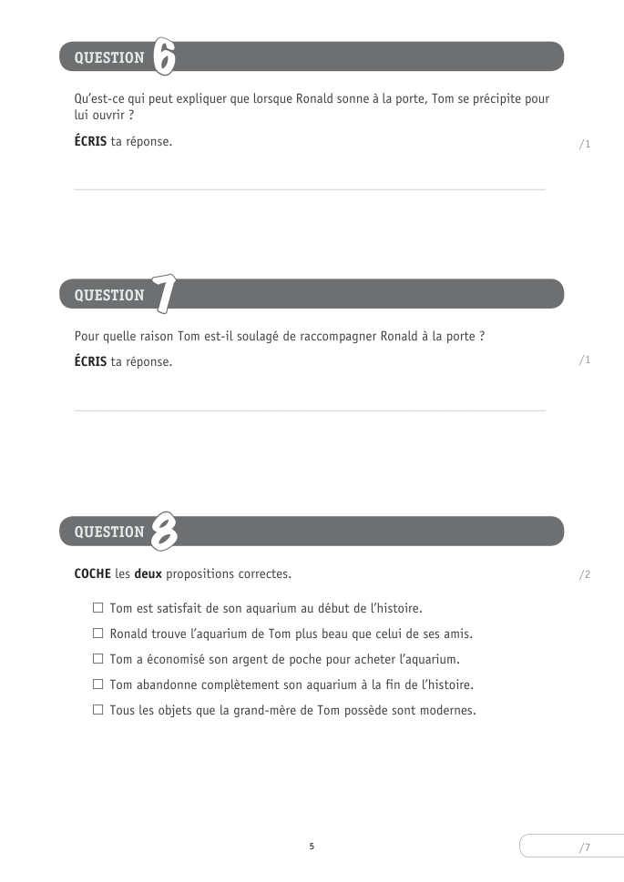 Exercice du questionnaire CEB 2026 Tronc commun, page 5