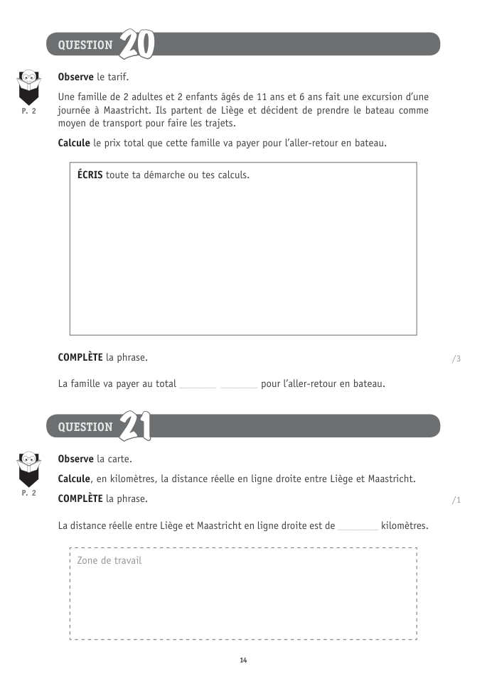 Exercice du questionnaire CEB 2026 Tronc commun, page 50