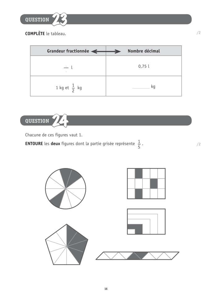 Exercice du questionnaire CEB 2026 Tronc commun, page 52