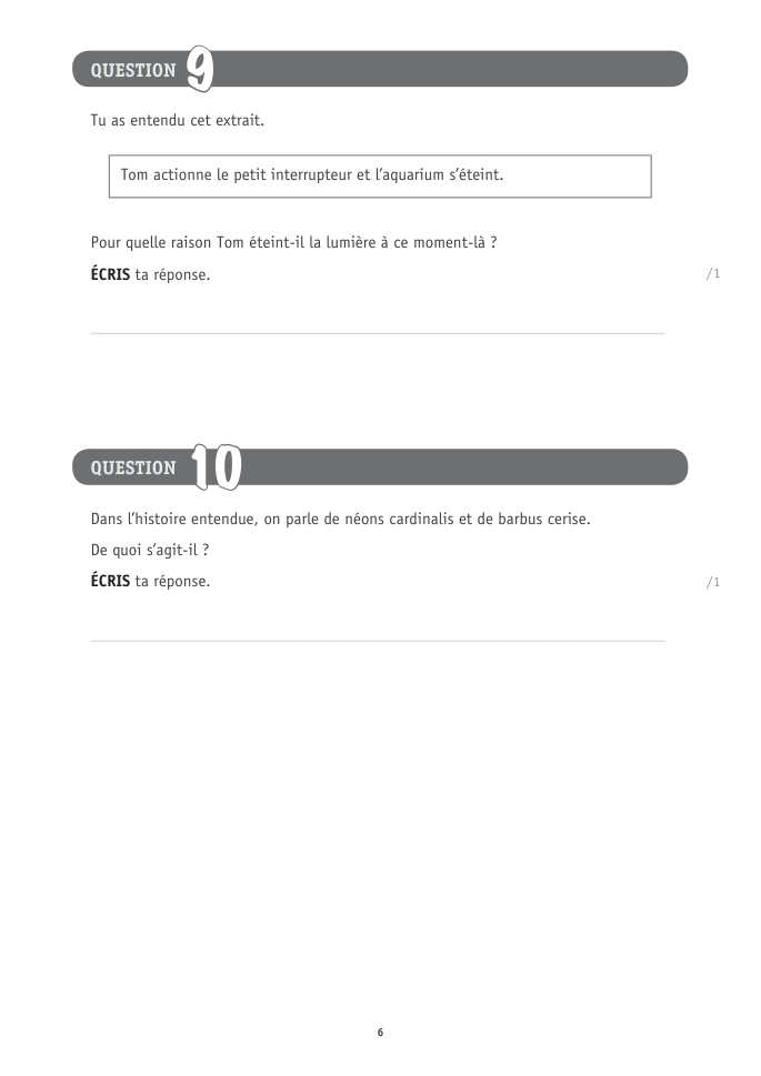 Exercice du questionnaire CEB 2026 Tronc commun, page 6