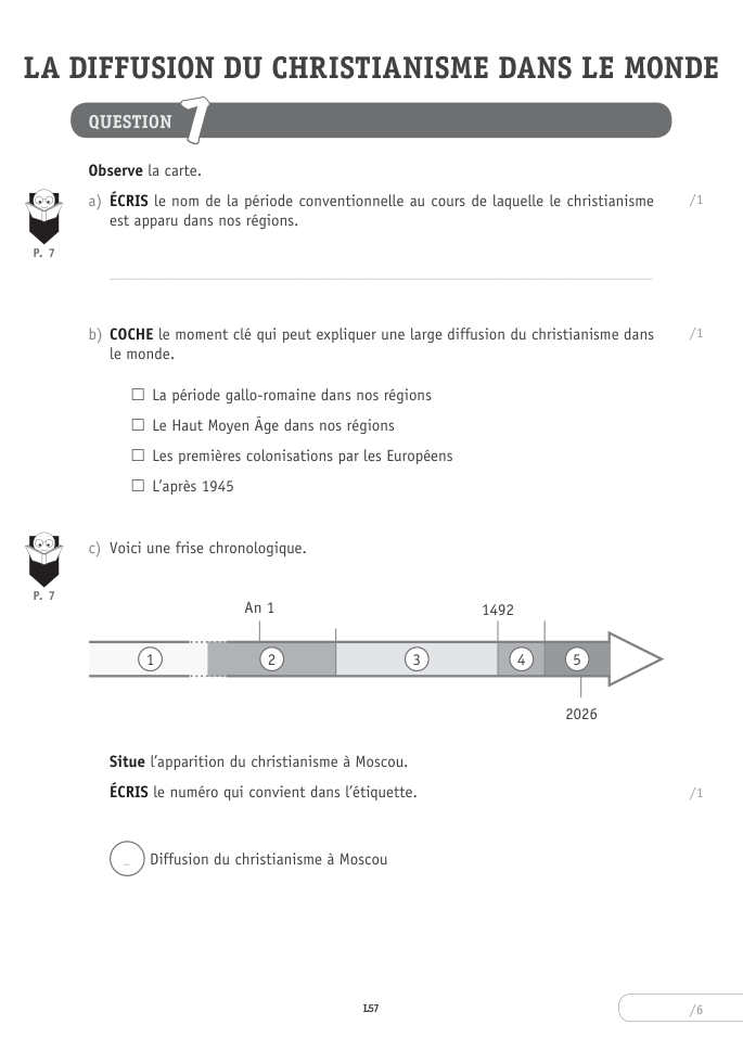 Exercice du questionnaire CEB 2026 Tronc commun, page 63