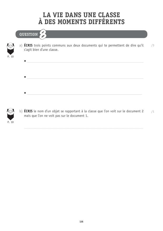 Exercice du questionnaire CEB 2026 Tronc commun, page 64