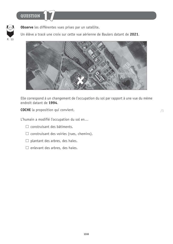 Exercice du questionnaire CEB 2026 Tronc commun, page 70
