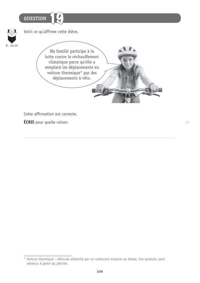 Exercice du questionnaire CEB 2026 Tronc commun, page 72