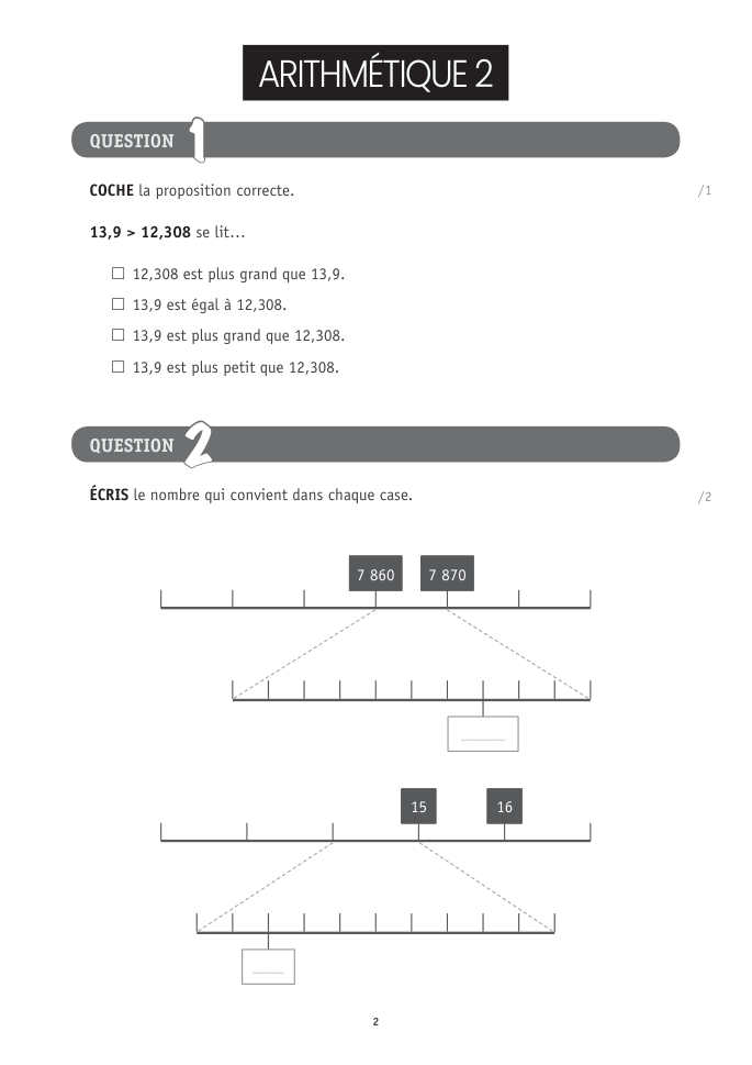 Exercice du questionnaire CEB 2026 Tronc commun, page 96